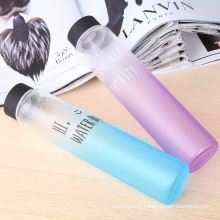 colorful frosted glass bottle water bottle portable
